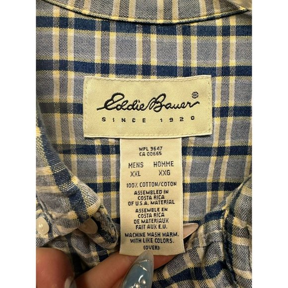Eddie Bauer Men's Short Sleeve Button Up Size XXL‎ - Picture 2 of 3
